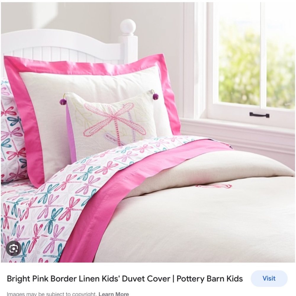 Pottery Barn Kids queen duvet and 2 pillow shams